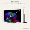 LG Electronics OLED48C6ELB.AEUD 48-tolline 4K OLED-televiisor, must, UltraHD/4K, kolme tuuneriga, 120 Hz paneel