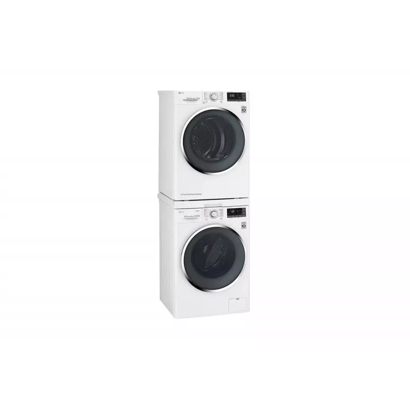 LG WashTower DSTWH.ABWQKEU - 20 kg Pesumasin ja 10 kg Soojuspumbaga Kuivati, Valge
