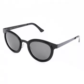 LGR FELI-BLACK01 Unisex Päikeseprillid - Must raam, tumehall lääts, 47/24/145 mm