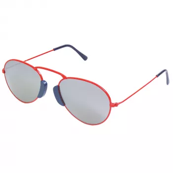 LGR Unisex Agadir Päikeseprillid Punane Lääts Must Raam 54/20/145 mm
