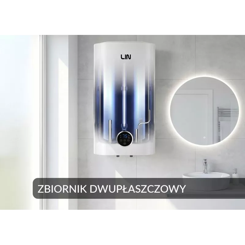 LI- elektriline veesoojendi LIN LIFVD1SMWH WI-FI 80L SMART Valge