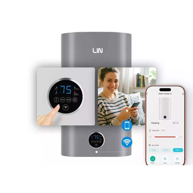 LI- LIN LIFVD1SMGY 80L universaalne hall elektriboiler Wi-Fi-ga