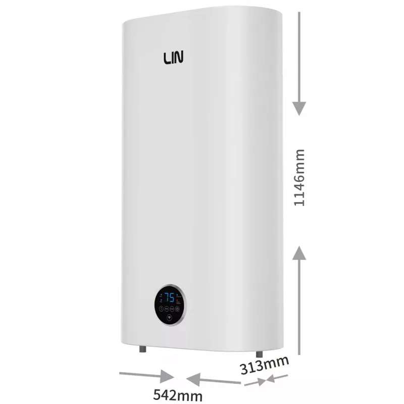 LI-LIN LIFVD1SMWH 100L universaalne elektriboiler, valge, Wi-Fi