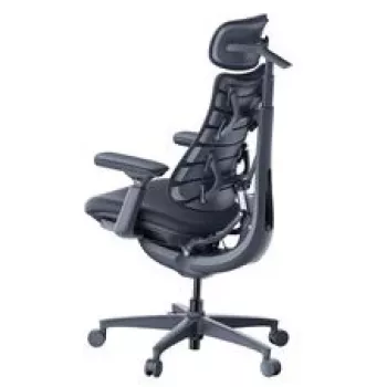 LiberNovo Omni ergonoomiline kontoritool aktiivse seljatoe ja massaažifunktsiooniga, must