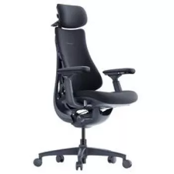 LiberNovo Omni ergonoomiline kontoritool aktiivse seljatoe ja massaažifunktsiooniga, must