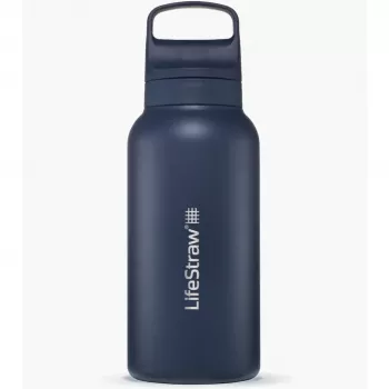LifeStraw Go 2.0 Stainless Steel Water Filter Bottle 1L - Aegean Sea