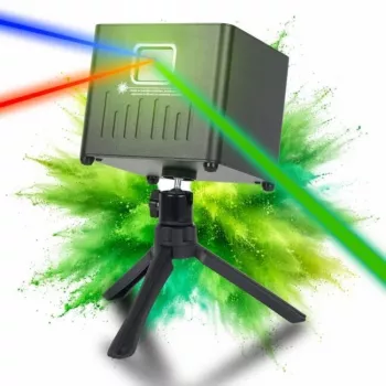 LIGHT4ME ACCU APP LASER laetav aku laserprojektor Bluetoothi rakenduse juhtimisega