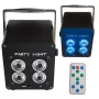 LIGHT4ME ACCU PAR 4x3W laetav RGB LED par-valgusti 360