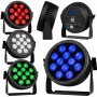 LIGHT4ME CREE ALU QUAD PAR 12 Par Light - 12x10W RGBW LED, DMX512, Must