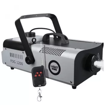 LIGHT4ME FOG 1200 Suitsu- ja udugeneraator kaugjuhtimispuldiga, 1200W, 2,5L paak, must