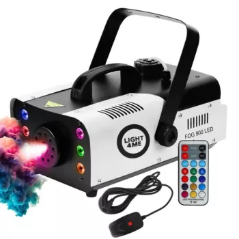 LIGHT4ME FOG 900 LED udumasin juhtmevaba pulti ja RGB LED-idega