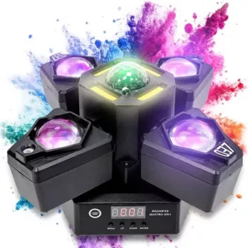 LIGHT4ME MADNESS QUATRO 4-in-1 liikuv peaga mitmeefektvalgusti