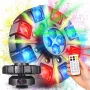 LIGHT4ME OCTOS liikuv multiefektvalgusti RGBW LEDidega, punase/rohelise laseri ja stroboga