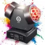 LIGHT4ME SID4 4-in-1 liikuv mitmeefektvalgus koos Beam, Wash, punase/rohelise laseri ja stroboga