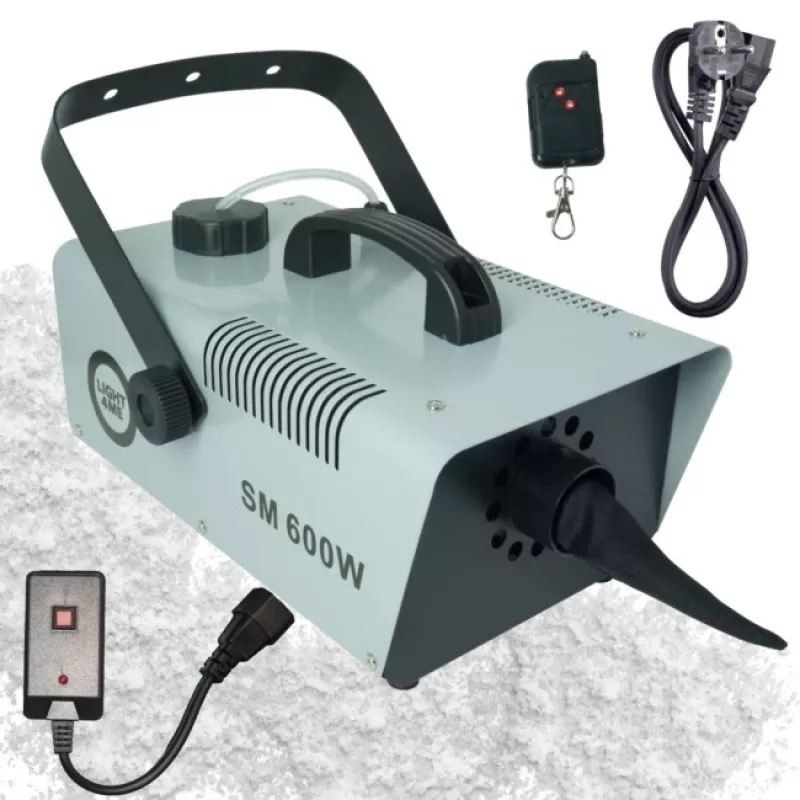 LIGHT4ME SM 600W Snow Machine with Wired Remote