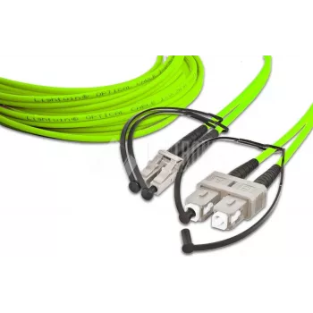 Lightwin LDP-50 LC-SC 2.0 OM5 Duplex Multimode Fiiberoptiline Patch-kaabel, 1m, Laimiroheline LSZH