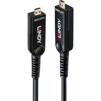 Lindy 100m fiiberoptiline hübriid Micro-HDMI 8K60 LSZH kaabel eemaldatavate HDMI-pistikutega 38550