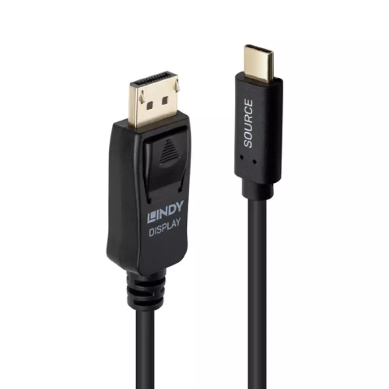 LINDY 1m USB Type C - DisplayPort 4K60 adapterkaabel HDR-toega (43500)