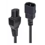 LINDY 5m C14 to C15 toitekaabel – IEC C14 isane ja IEC C15 emane, 250V 10A, must