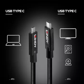 LINDY USB 3.0 kaabel Type A - Type B, 0.5m, antratsiit, kolmekordne varjestus