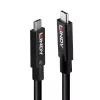 LINDY USB 3.0 kaabel Type A - Type B, 0.5m, antratsiit, kolmekordne varjestus