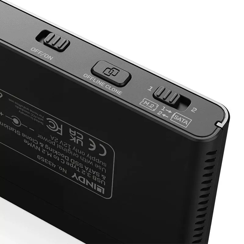 LINDY USB 3.2 Gen 2x2 Type-C to M.2 NVMe SSD korpus - 20 Gbps, alumiinium