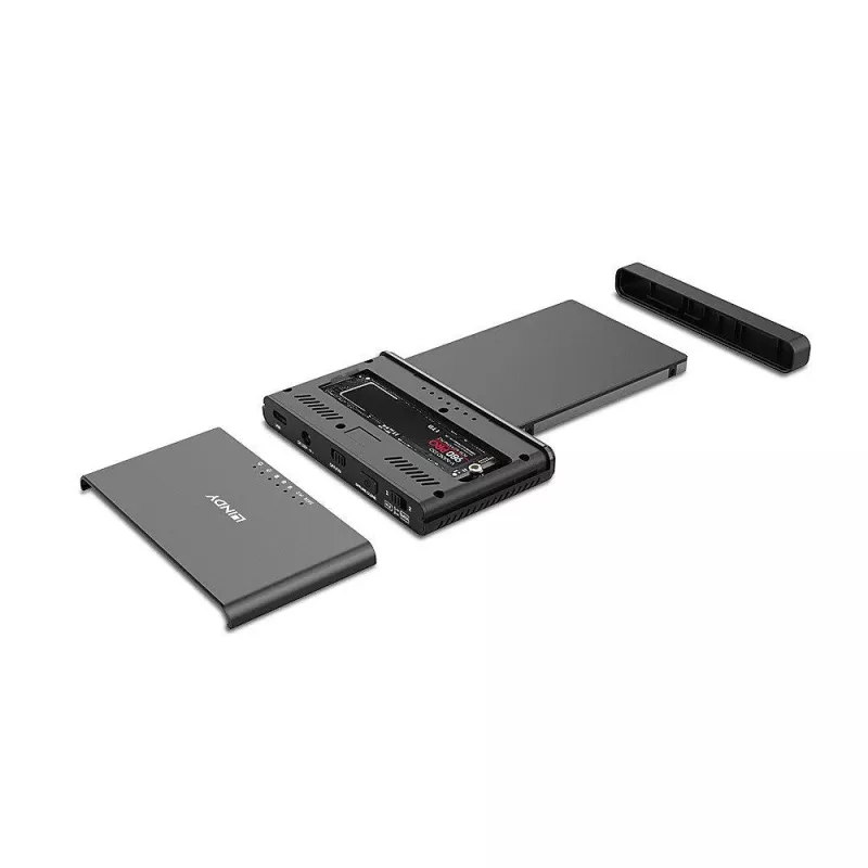 LINDY USB 3.2 Gen 2x2 Type-C to M.2 NVMe SSD korpus - 20 Gbps, alumiinium