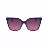 LIU JO Women's Cat Eye Sunglasses LJ773S-500 - Black Acetate Frame with Grey Gradient Lenses - 57mm