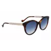 LIU JO naiste LJ765S-242 liblikas/kassisilm päikeseprillid Havana 54mm