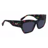 LIU JO Naiste ruudukujulised atsetaatpäikeseprillid LJ785S6116304 Pruun Havana Pruun Gradient 61mm
