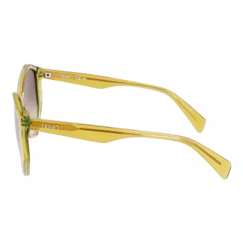 LIU JO naiste päikeseprillid LJ797S5715707 Havana geomeetrilise raamiga, pruun gradientlääts, 57 mm