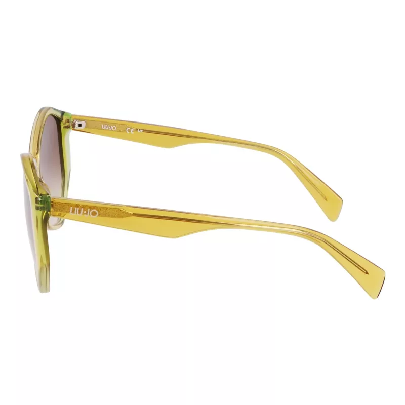 LIU JO naiste päikeseprillid LJ797S5715707 Havana geomeetrilise raamiga, pruun gradientlääts, 57 mm