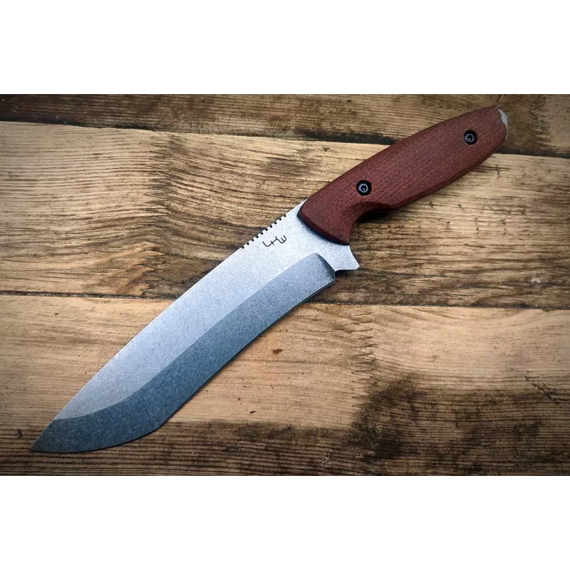 LKW Superfighter Micarta Fixed Blade Knife D2 Steel