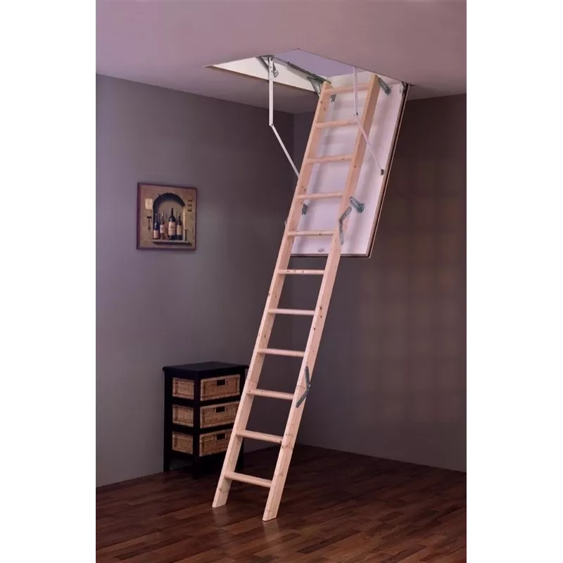 Loftladders Tradition Plus 140x70x280cm Kokkupandav Pööninguredel