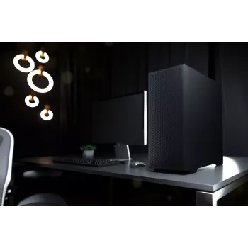 LOGIC AT-DART-PRO-SOLI-10 DART PRO SOLID MIDI Tower PC korpus, must, USB-C, ATX, karastatud teraseta külgpaneel