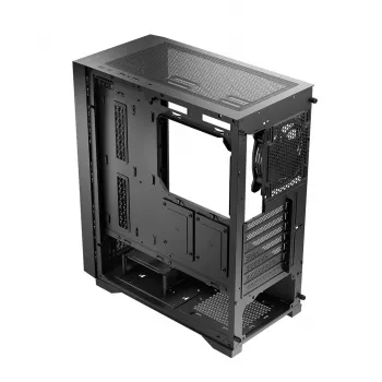 LOGIC AT-DART-PRO-SOLI-10 DART PRO SOLID MIDI Tower PC korpus, must, USB-C, ATX, karastatud teraseta külgpaneel