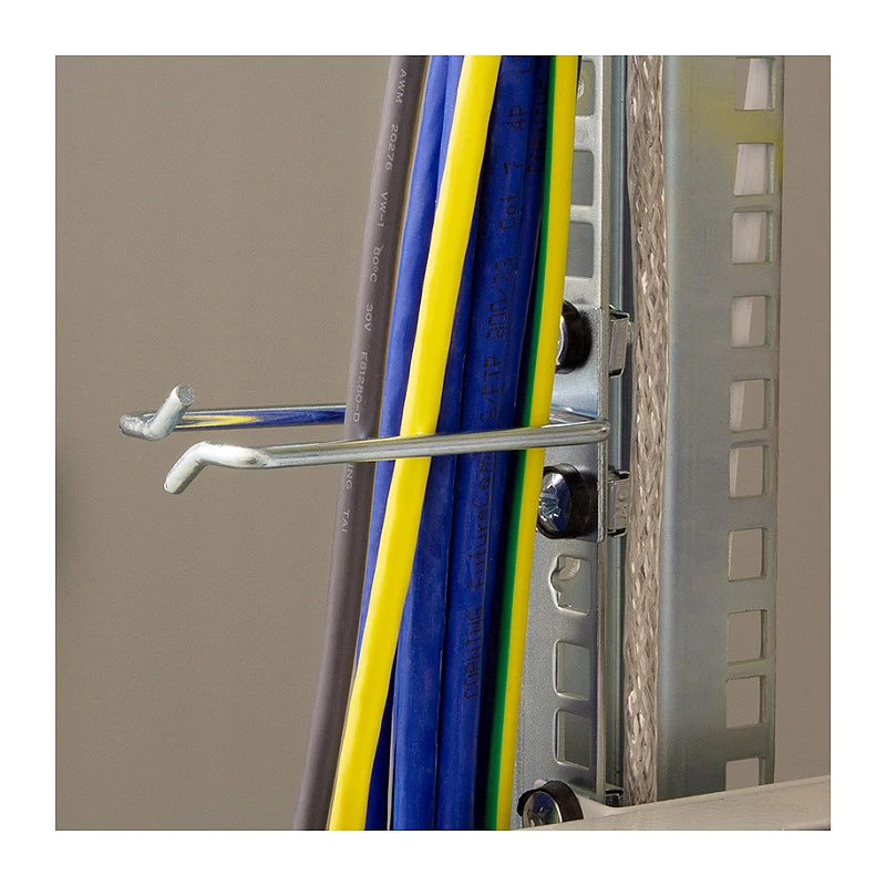 LogiLink 19 inch kaablihaldusklamber 40 x 80 mm, teras, 2 tk
