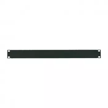 LogiLink 2U 19-tolline rack-pimepaneel, must RAL 9005, teras, kruvidega kinnitatav