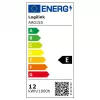 LOGILINK AA0155 LED Ring Fill Light with Heart Shape and Tripod, 20.5 cm, 10 Brightness Levels, 3000K-6000K, USB-A