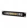 LogiLink ACT108 10-pordiline keystone patch-paneel, 10-tolline rack, 1U, must