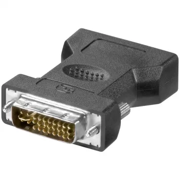 LogiLink AD0001 DVI-I to VGA adapter, DVI-I isane to HD15 emane, 1080p, must