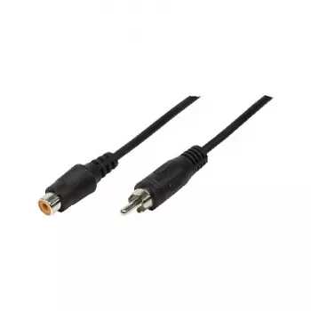 LogiLink Audio pikenduskaabel RCA isane RCA emane, 10 m, must