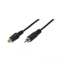 LogiLink Audio pikenduskaabel RCA isane RCA emane, 10 m, must