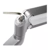 LOGILINK BP0088 TIS 17-32 Dual Monitor Mount – 2x 9kg Gas Spring, Silver, VESA 75/100, Clamp/Grommet