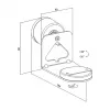 LogiLink BP0207W kõlari seinakinnitus Sonos Era 100 ja Era 300 jaoks, valge, max 5 kg