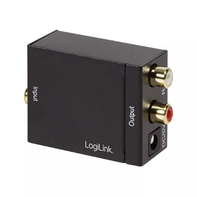LogiLink CA0100 Digitaal-analoog helimuundur (SPDIF/Coaxial RCA stereoks)
