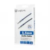 LogiLink CA10030 Premium 3,5 mm TRS isane-isane helikaabel, metallpistikud, sinine, 0,3 m