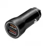 LogiLink PA0285 2-pordiline USB autolaadija 10,5W, LED-valgustusega, must