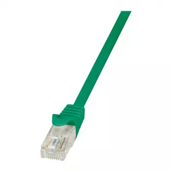 LogiLink Cat.6 U/UTP Gigabit Ethernet Patch-kaabel, 1,5 m, roheline, Snagless, CCA, 250 MHz, RJ45