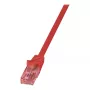 LogiLink Cat.6 U/UTP patch-kaabel, 0,25m, punane, puhas vask, PrimeLine